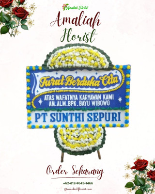 Papan Bunga Duka di Cipinang