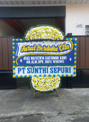 Papan Bunga Duka di Cipinang